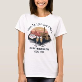 Anpassningsbar Las Vegas Bachelorette Bride T Shirt