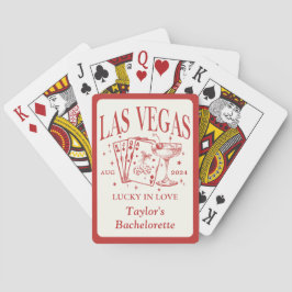 Anpassningsbar Las Vegas Bachelorette Party Person Casinokort