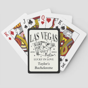 Anpassningsbar Las Vegas Bachelorette Party Person Casinokort