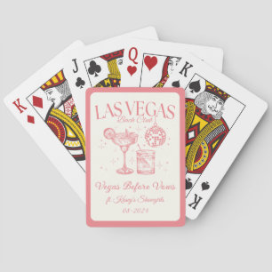 Anpassningsbar Las Vegas Bachelorette Party Person Casinokort