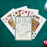 Anpassningsbar Las Vegas Bachelorette Party Person Casinokort<br><div class="desc">Öka din bachelorette firande med vår Sage Grönt Anpassningsbar Las Vegas Bachelorette Party Personlig Poker Cards. De här korten är helt designade för att komplettera ditt "Vegas before Vows"-tema och ger dig upphetsningen och glöden av Las Vegas. Med personlig inslag som "Lucky in Kärlek Bachelorette Helg" och "Drunk in Kärlek...</div>