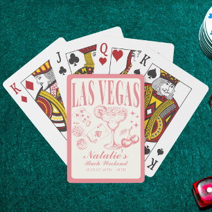 Anpassningsbar Las Vegas Bachelorette Party Person Casinokort