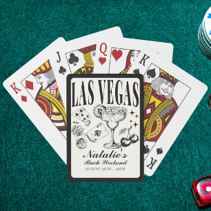 Anpassningsbar Las Vegas Bachelorette Party Person Casinokort