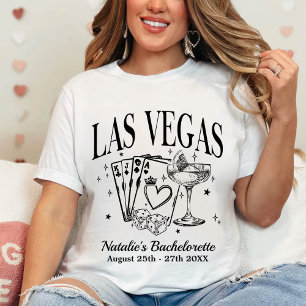 Anpassningsbar Las Vegas Bachelorette Party Person T Shirt