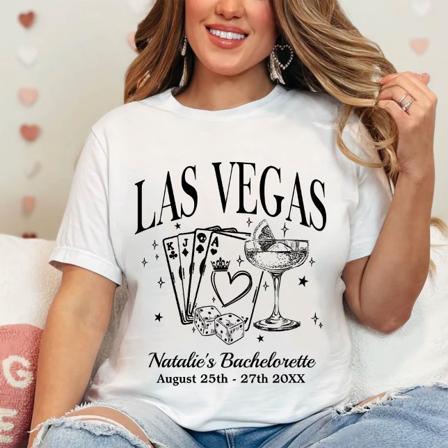 Anpassningsbar Las Vegas Bachelorette Party Person T Shirt (Skapare uppladdad)
