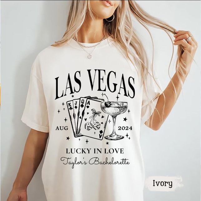Anpassningsbar Las Vegas Bachelorette Party Person T Shirt (Skapare uppladdad)