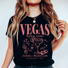 Anpassningsbar Las Vegas Bachelorette Party Person T Shirt
