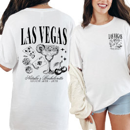 Anpassningsbar Las Vegas Bachelorette Party Person T Shirt