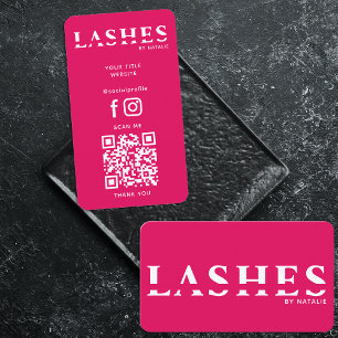 Anpassningsbar Lash Extension Technician-Coola QR- Visitkort