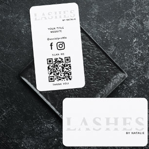 Anpassningsbar Lash Extension Technician-Coola QR- Visitkort