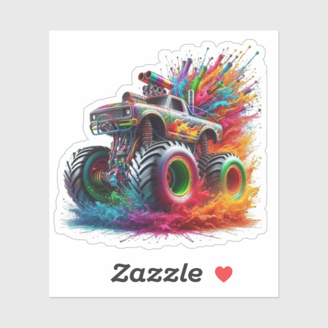 Anpassningsbar Lastbil-dekal Klistermärken (Ark)