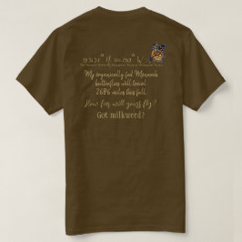 Anpassningsbar Latitude & Longitude Monark fjäril T Shirt