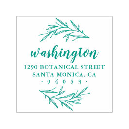 Anpassningsbar Laurel Gren Returadress Självfärgande Stämpel