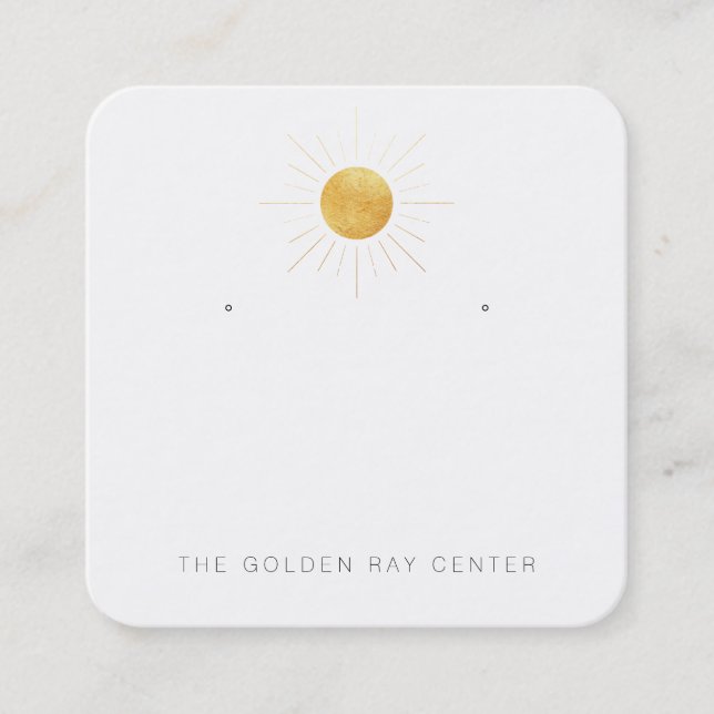 anpassningsbar-Laurie-Behålla - med hål Fyrkantigt Visitkort (Framsida)