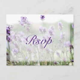 Anpassningsbar Lavender Bohemian Bröllop OSA Postc Inbjudan Vykort
