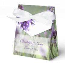 Anpassningsbar Lavender Bohemian Wedding Favor Box