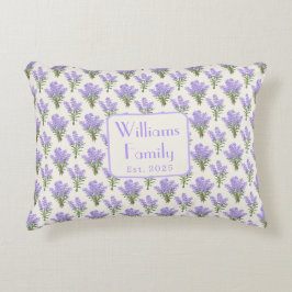 Anpassningsbar Lavender Bunches Prydnadskudde