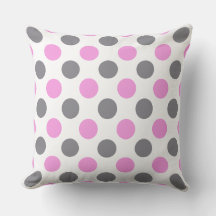Anpassningsbar Lavender Grått Large Polka Dot Pill