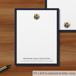 Anpassningsbar Law Firm Letterhead Brevhuvud