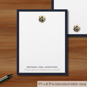 Anpassningsbar Law Firm Letterhead Brevhuvud
