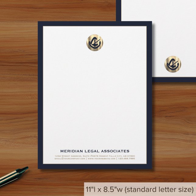 Anpassningsbar Law Firm Letterhead Brevhuvud (Skapare uppladdad)