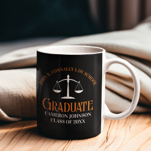 Anpassningsbar Law School Studenten Orange Black Kaffemugg