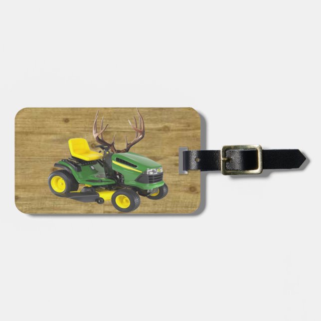 Anpassningsbar Lawnmower Luggage Tag Bagagebricka (Horisontell Framsida)