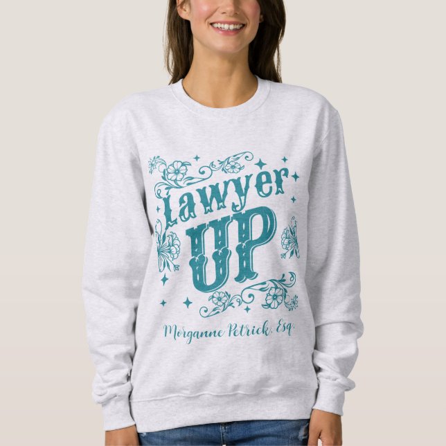 Anpassningsbar Lawyer Up Law School Studenten Gift T Shirt (Framsida)