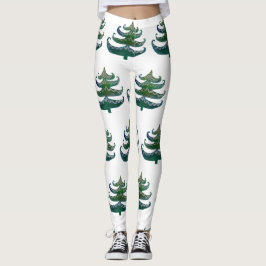 Anpassningsbar Leggings Julgranar