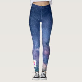 Anpassningsbar Leggings kinesiska drake och stjärn