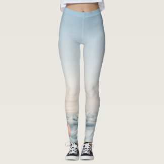 Anpassningsbar Leggings moln med monogram