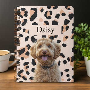Anpassningsbar Leopard Skriv ut Hund Foton Anteckningsbok