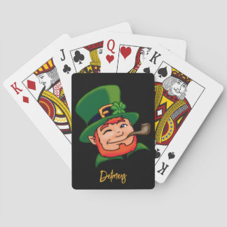 Anpassningsbar Leprechaun St. Patrick spelkort
