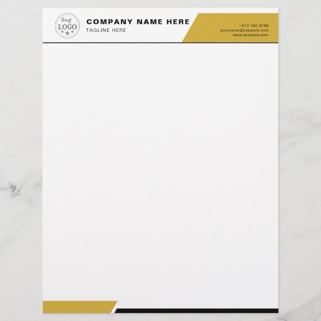Anpassningsbar Letterhead for Business & Personal  Brevhuvud (Framsida)