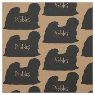 Anpassningsbar Lhasa Apso Hund Fabric Tyg