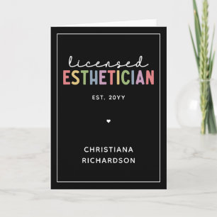 Anpassningsbar Licensed Esthetician Cosmetolog Kort