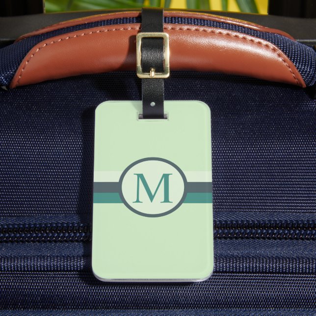 Anpassningsbar Light Mjuk Grönt Blue Färg Block Bagagebricka (Framsida Insitu 2)