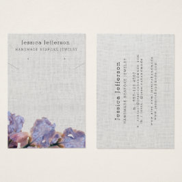 Anpassningsbar Lila Blommigt   Hårddiskkort för ju Visitkort