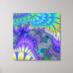 Anpassningsbar Lila Blue Melt Canvas Art