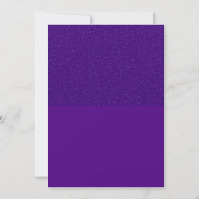 Anpassningsbar Lila Glitter Top Helgdag Card Julkort (Framsida)