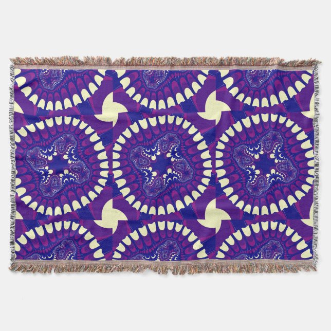 Anpassningsbar Lila God morgon Glory Flower Throw  Filt (Framsidan)
