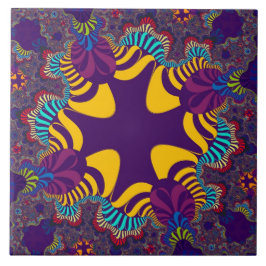 Anpassningsbar Lila Guld Kor Large Tile Kakelplatta