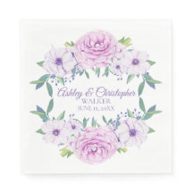 Anpassningsbar Lila Lilac Lavender Blommigt White