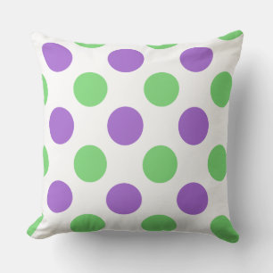 Anpassningsbar Lila Mint Extra Large Polka Dot Pil Kudde