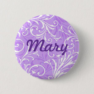 Anpassningsbar Lila Ornamental Button Knapp