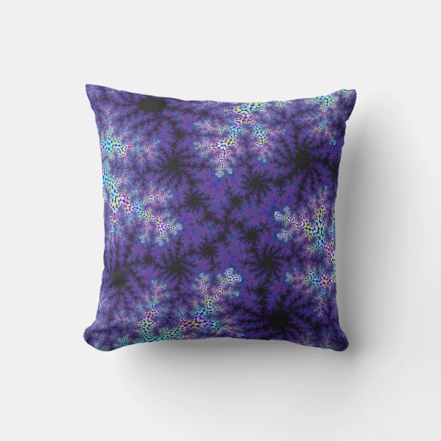 Anpassningsbar Lila Pastel Speckle Dekorativ kudde (Framsida)