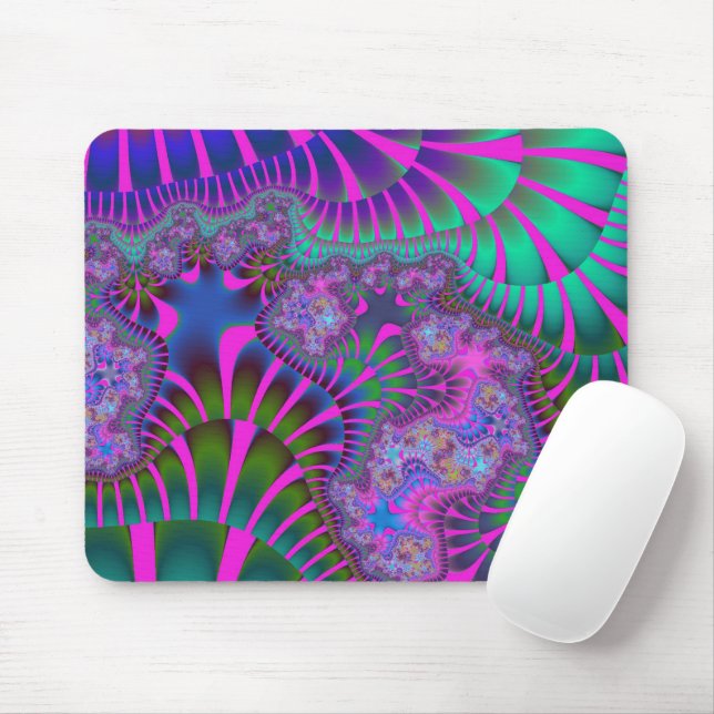 Anpassningsbar Lila Regnbåge Melt Mouse Pad Musmatta (Med mus)