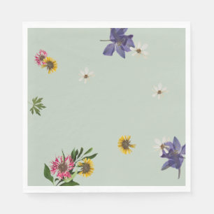 Anpassningsbar Lilac Blommigt Sage Garden Party Na Pappersservett