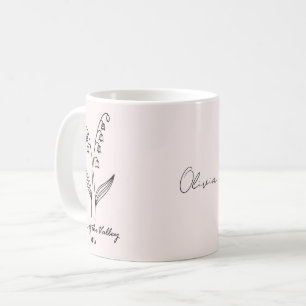 Anpassningsbar Lily of the Valley Custom Name Mugg