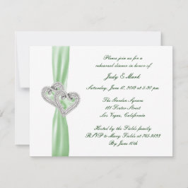 Anpassningsbar Lime Hearts Rehearsal Dinner-inbjud Inbjudningar